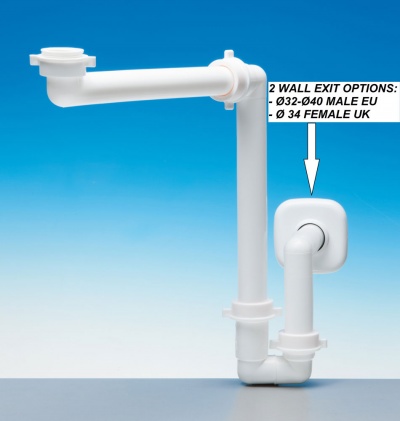 LIRA Space Saver Plumbing Kit for Bathroom Wash Basin